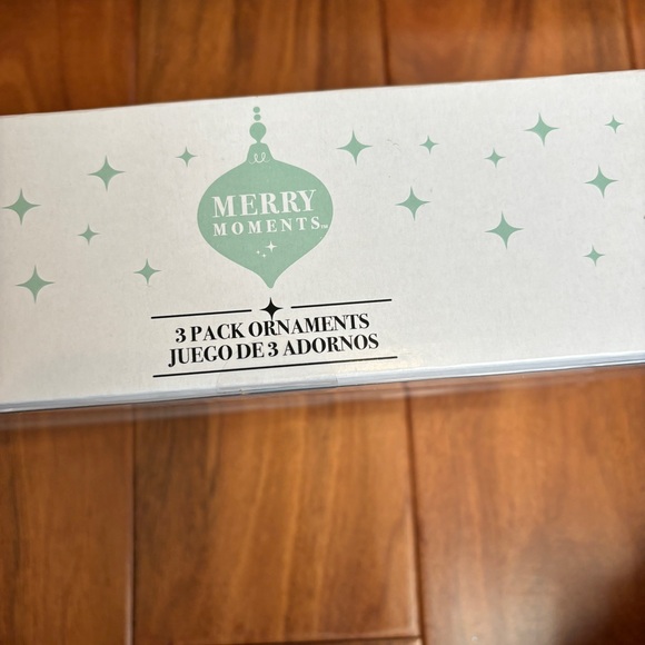 Aldi Finds Merry Moments Glass Ornaments 3 Pack Aisle of Shame, NIB - Picture 10 of 11